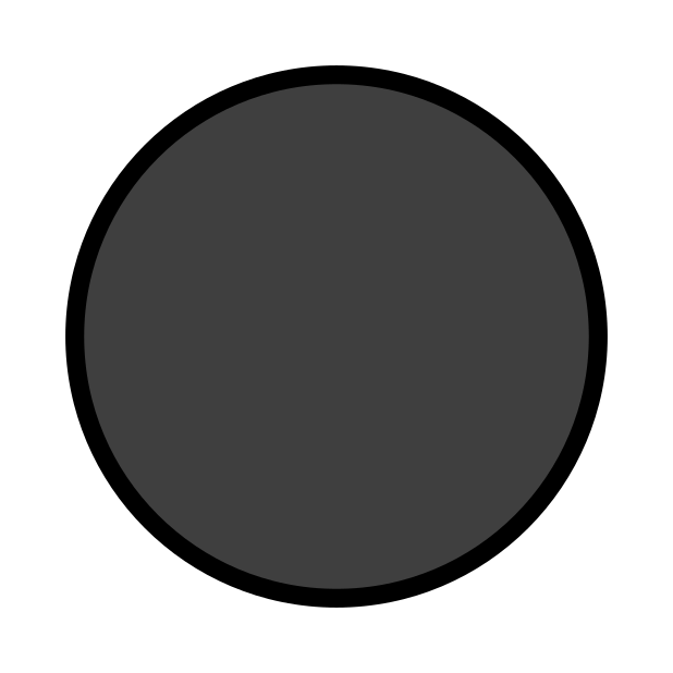 Black circle emoji
