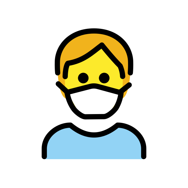 Person with medical mask emoji